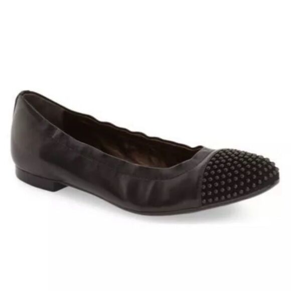 Attilio Giusti Leombruni Shoes - AGL Blakely Studded Ballet Flats Size: 7 (EU 37.5)